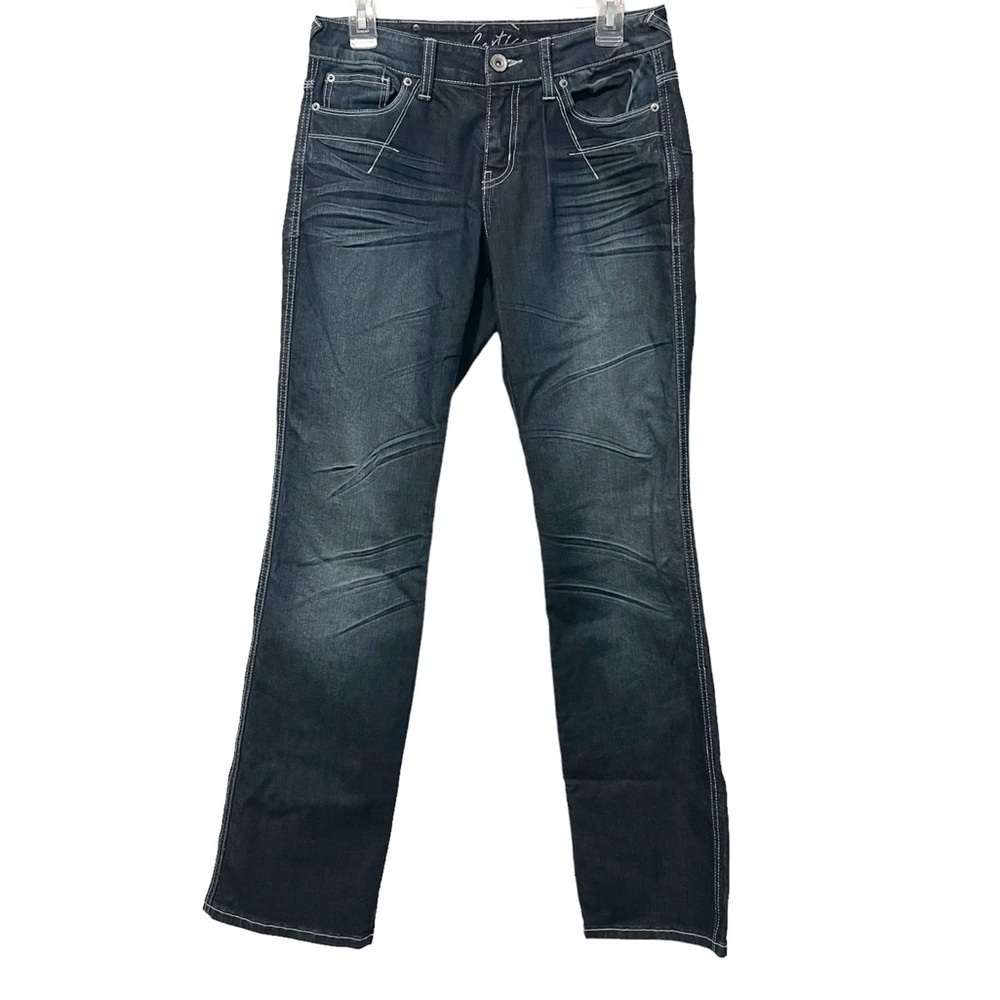 Cartise Studded Boot Cut Jeans with Zipper Pocket 6